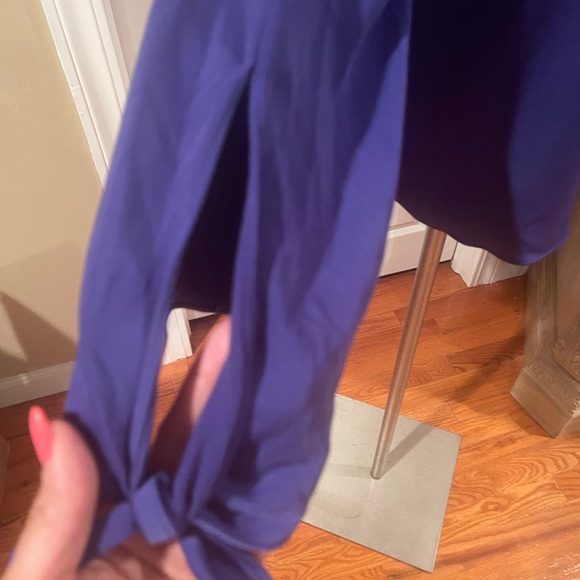 Design Lab Women’s Blue/Purple Off Shoulder Top SZ M - Picture 2 of 7